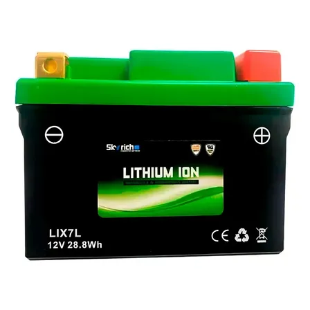 Bateria Skyrich Lítio 12v 7ah Ultra Leve Para Motos Yamaha Honda Kawasaki Ktm