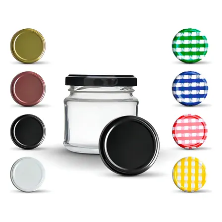Kit 24 Potes Herméticos de Vidro 150ml com Tampa Nadir Figueredo