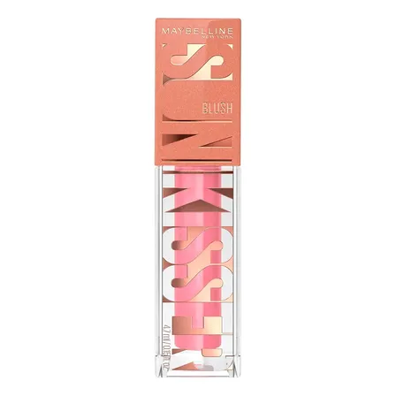 Blush Líquido Multifuncional com Vitamina E, Efeito Glow Natural, Fácil Aplicação, Longa Duração 12h, Cor Blazing Blush, Sunkisser Maybelline NY, 4,7ml