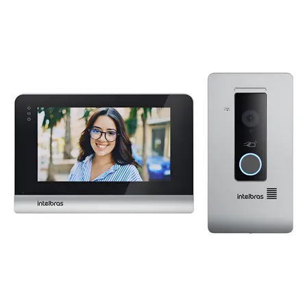 Video Porteiro Residencial Ip Wifi Mvw 7070+ Intelbras Cor Cinza 12v