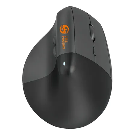 Mouse Vertical Ergonômico Sem Fio Bluetooth Fire Phoenix 6 Botões