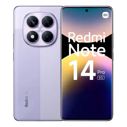 Xiaomi Redmi Note 14 Pro 5g violeta 256 gb 8 ram 200 mpx