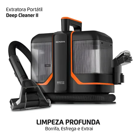 Extratora e Higienizadora Portátil Deep Cleaner II Mondial 1800W - EXP-02-O