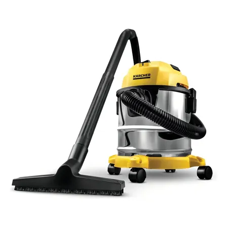 Aspirador De Pó E Água Inox 12l 1700w (wdl 1s) Karcher Amarelo 220v