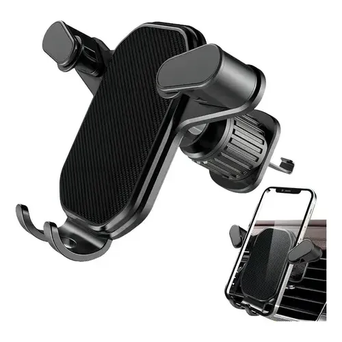 Suporte Celular Carro Saida De Ar Cor Preto Riel Music