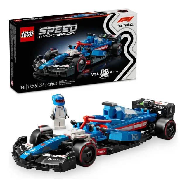 LEGO Speed Champions Carro de Corrida Visa Cash App RB VCARB 01 F1; Conjunto 77246