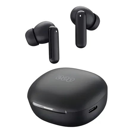 Fone Qcy N30 Anc Bluetooth 5.4 Cancelamento De Ruído Ipx4 Cor Preto