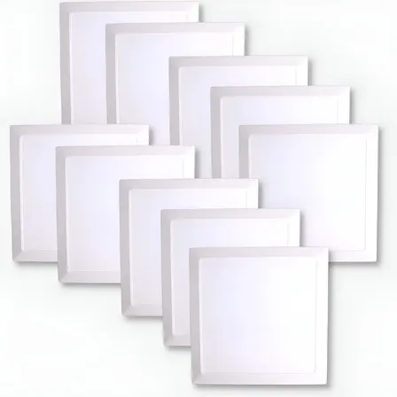 Kit 10 Plafon Led Embutir 36w 40x40 Branco Estrutura Branco-frio 6500k EVERLED