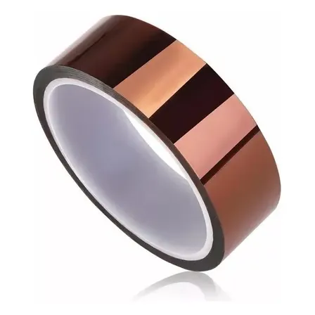 Fita Kapton Koptan 30mm x 30m Alta Temperatura Isolante Térmico