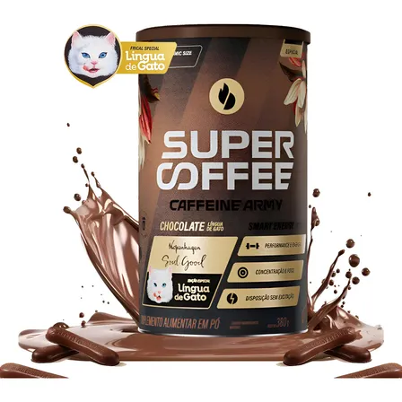 Supercoffee Economic Size 380g Super Coffee Caffeine Army Sabor Língua De Gato Kopenhagen Caffeinarmy