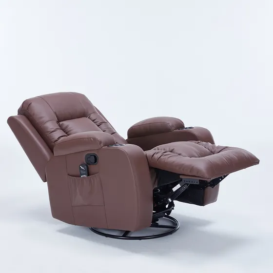 Poltrona Manual Austin do Papai Aquece Massagem Pu Marrom Ch