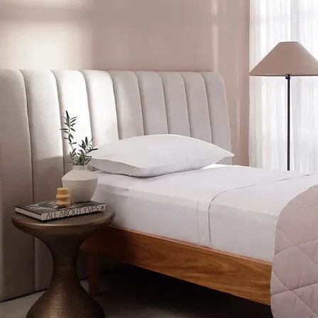 Jogo De Cama Solteiro Buddemeyer Cotton Essential Cor Branco