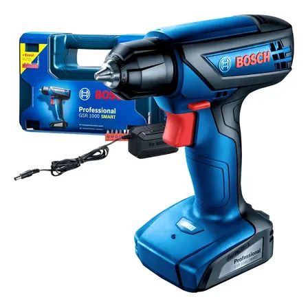 Parafusadeira Furadeira A Bateria Bosch Gsr 1000 Smart Azul 12v
