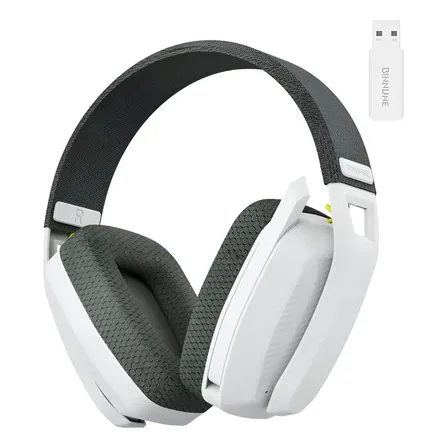 Headset Gamer Binnune Bw06 Sem Fio 2.4ghz Bluetooth Preto Cor Cinza