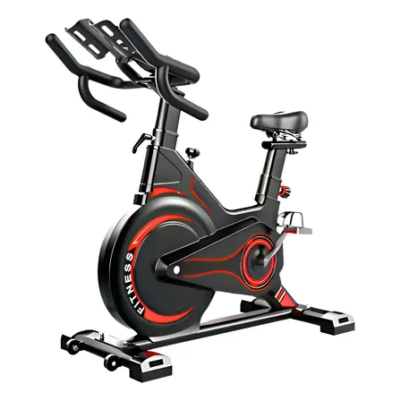 Bike Spinning Ergométrica Bicicleta Profissional C/regulagem Cor Preto/vermelho
