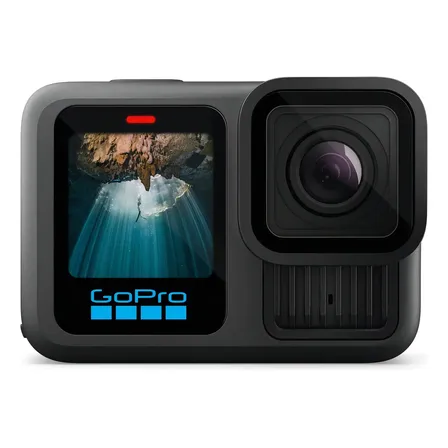 GoPro HERO13 Black - Câmera de ação à prova d'água 10m, 5.3K60, 27MP, HyperSmooth 6.0, GPS, Wi-Fi 6, Detecção Automática das lentes HB-Series