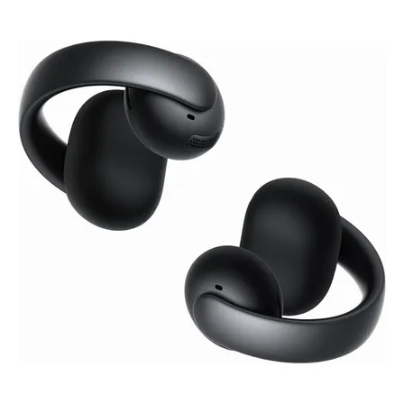 Fone de Ouvido Aberto Bluetooth 5.4 Soundcore AeroClip Anker Clip-On Conforto Adaptativo Chamadas Claras com 4 Microfones IA Ajuste Estável Drivers de 12 mm para Graves Fortes Ideal para Corrida Preto
