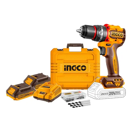 Parafusadeira E Furadeira De Impacto Ingco Cidli20558 Laranja-claro 20v