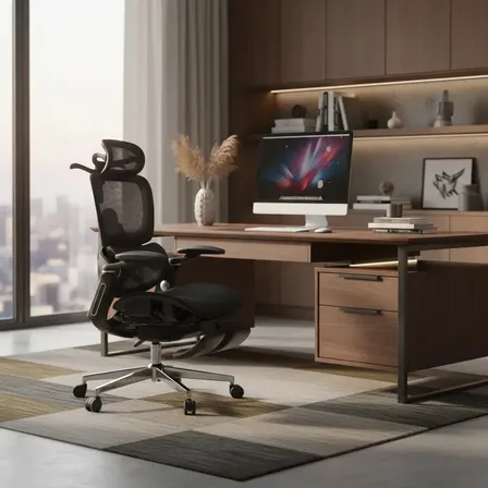 Cadeira Escritório Ergonômica Premium Sensetup Perfs E5 Nr17 Cor Preto