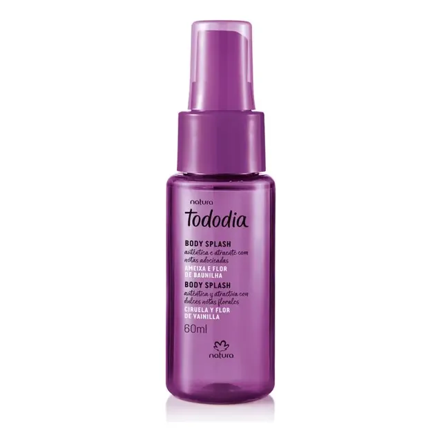 Body Splash Mini Natura Tododia Ameixa E Flor Baunilha 60ml