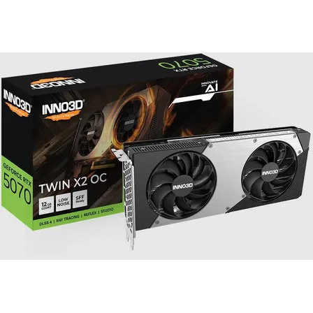 Placa de Vídeo Nvidia RTX 5070 Twin X2 OC 12GB GDDR7 4K HDMI 3 DisplayPort