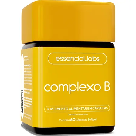 Complexo B - 60 Cápsulas Softgel - Fórmula Com Máxima Concentração E Biodisponibilidade Sem Sabor
