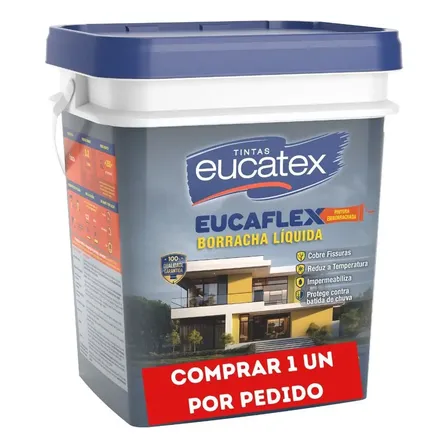 Tinta Borracha Líquida Eucatex Fosco 20g Cor Elephant Elefante