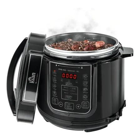 Panela De Pressão Elétrica Ppe-102 6l, Kian, Preto -