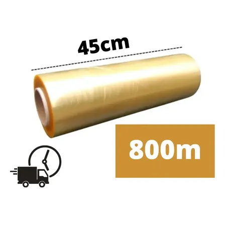 Rolo Bobina Plastico Papel Filme Pvc 45cm X 800m