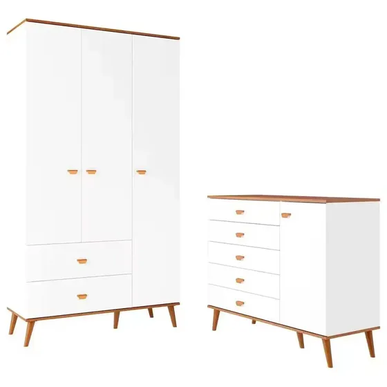 Guarda-Roupa Bartira Ternura + Cômoda Bartira Ternura