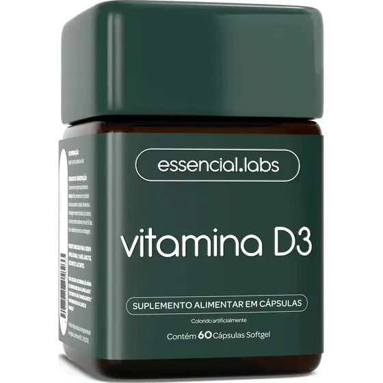 VITAMINA D3 2000ui - 60 Cápsulas Softgel - Fórmula Concentrada com Máxima Absorção