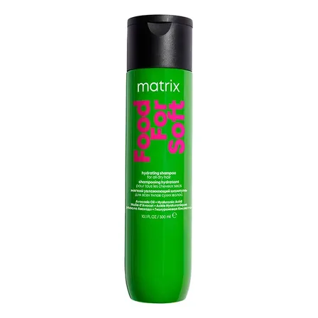 Shampoo Vegano Hidratação Cabelos Secos Food For Soft Matrix 300ml
