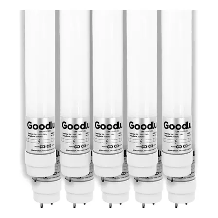Kit 30 Lampada Led 18w T8 Tubular 120cm Branco Frio Goodlux Luz 127/220v