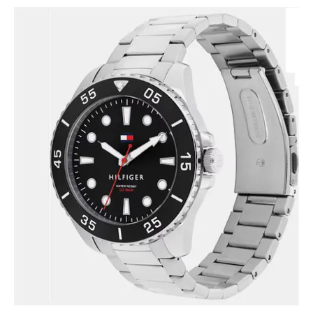 Relógio Masculino Tommy Hilfiger Oceanic 1792203 Prateado Preto