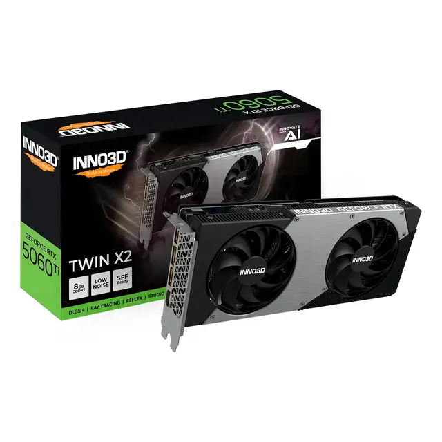 Placa De Vídeo Inno3d Rtx 5060 Ti Twin X2 8gb Gddr7 128-bit Pcie Gen 5