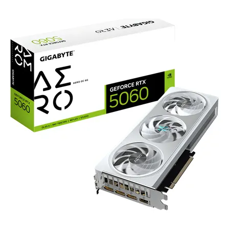 Placa De Vídeo Gigabyte Rtx 5060 Aero Oc 8gb Gddr7 128bits