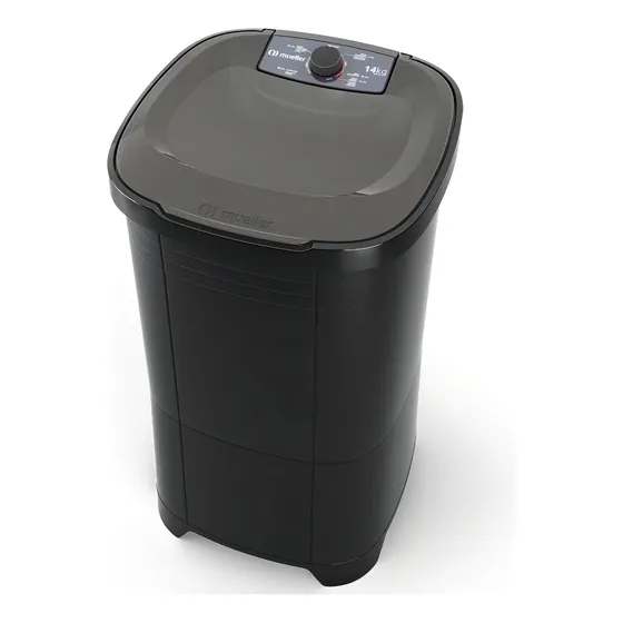 Tanquinho De Lavar Roupa Mueller 14 Kg Semiautomático Mlt14b Preto