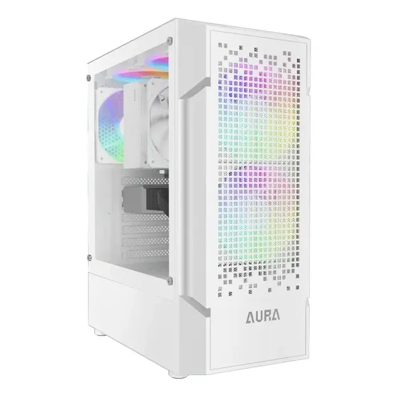 Gabinete Gamer Gamdias Aura GC7 ARGB Branco com 3 fans