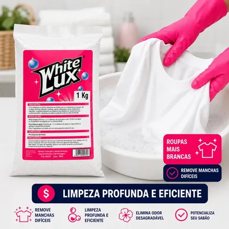 Percarbonato De Sódio 100% Puro Tira Manchas Alvejante Whitelux