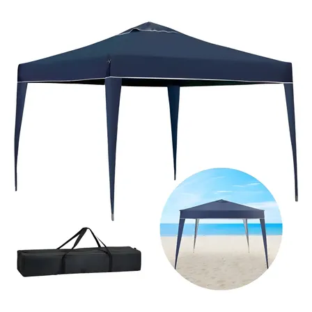 Gazebo Dobrável Sanfonado 3x3 Revomax X-flex Fps100 Azul-marinho