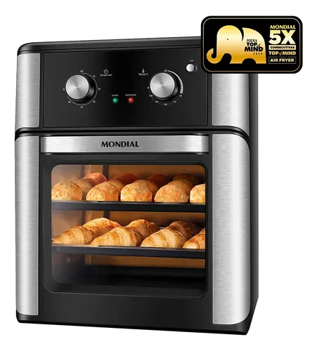 Fritadeira Air Fryer Forno Oven 12l Mondial Afon-12l-ab Preto 220v
