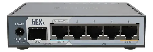 Mikrotik Hex S Roteador 5x Gigabit Sfp Usb Poe (e60iugs)
