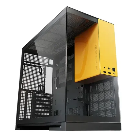 Gabinete Geometric Future Model 5 Preto e Amarelo