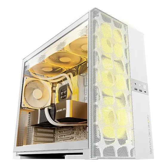Gabinete Gamer Geometric Future Model 5 Vent Branco