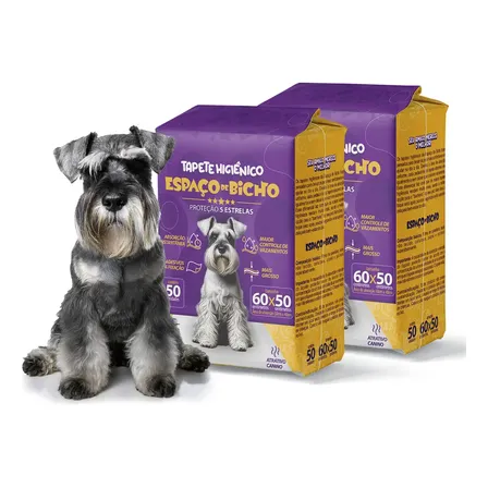 Tapete Higiênico Espaço De Bicho Para Cães 50x60cm 100 Uni Branco