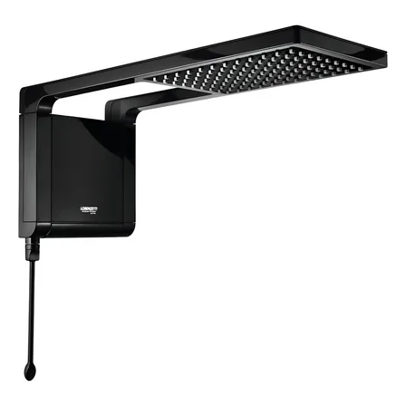Ducha Chuveiro Lorenzetti Acqua Storm Ultra Black 7800w Cor Preto Potência 7.8 Kw