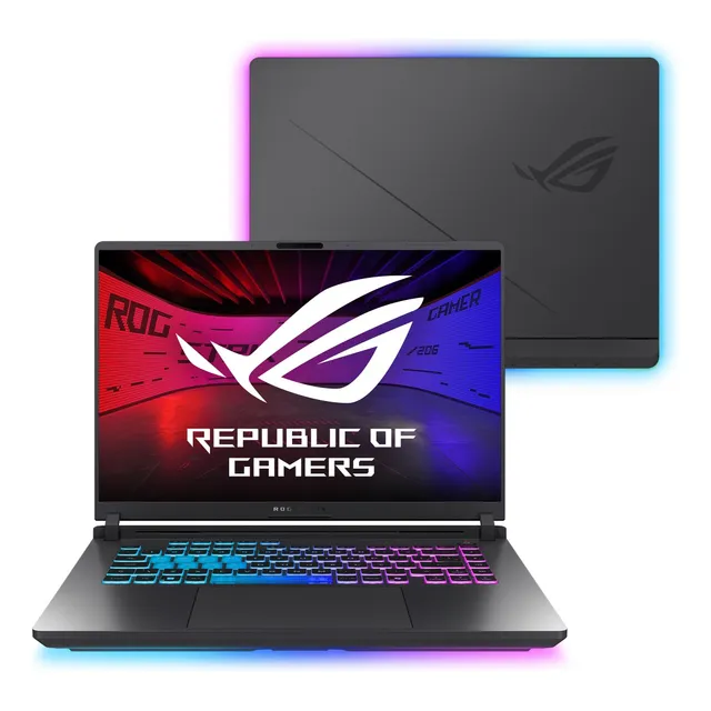 Notebook Asus Rog Strix G16 Nvidia Geforce Rtx 5060 Intel Core I9 14900hx 2,2 Ghz 16gb Ram 512gb Ssd Windows 11 Home Tela 16 240hz Eclipse Gray - G615jmr-s5001w