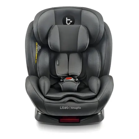 Cadeira Para Auto Litet Snugfix 360o Com Isofix + Book Preta - Book Preto