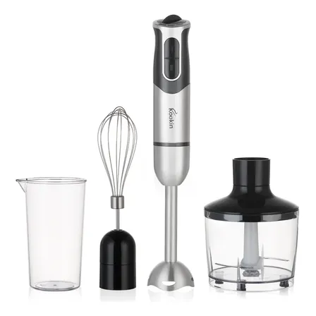 Mixer de Mão Kookin Power Inox 3 em 1, 800W Com 8 Velocidades e Turbo