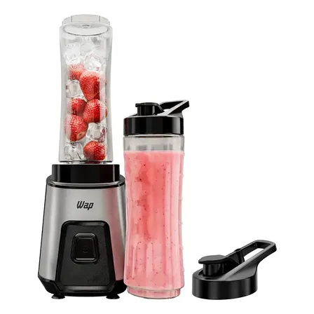 Liquidificador Portátil Wap Blender Go Wbg600 700ml Com 4 Lâminas Em Inox E Trava De Segurança